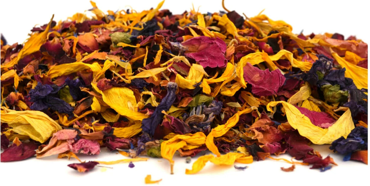Flower Power POWDER:  Ultra Premium  Powdered Flower Food Topper Size 12-14 gram Whole Flowers